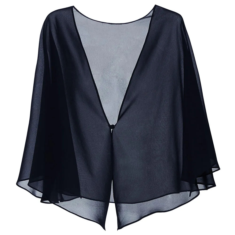 Elegant chiffon cape