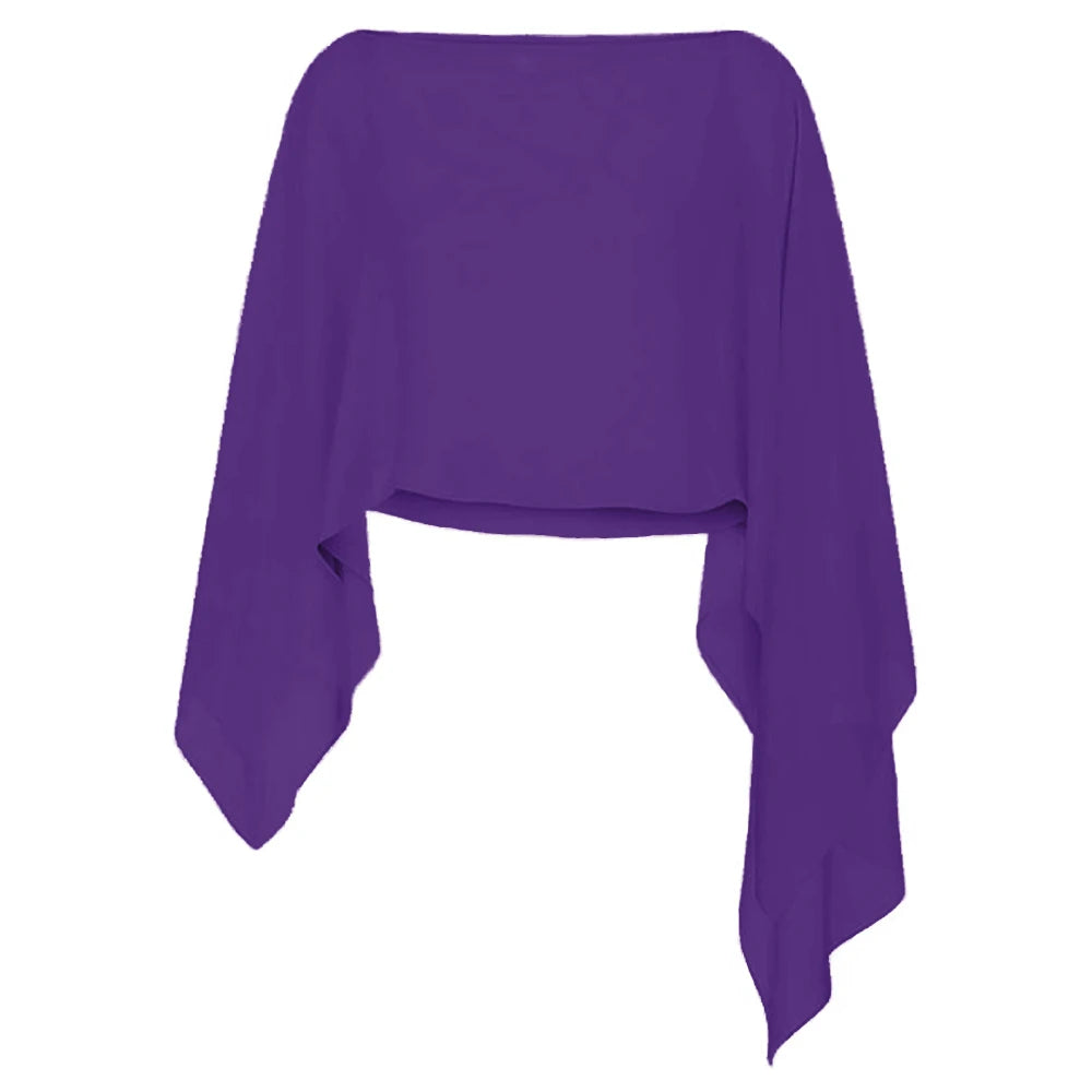 Elegant chiffon cape