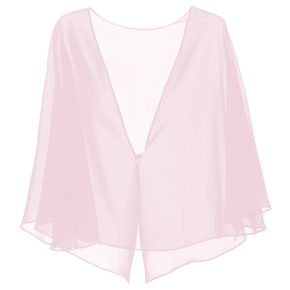 Elegant chiffon cape