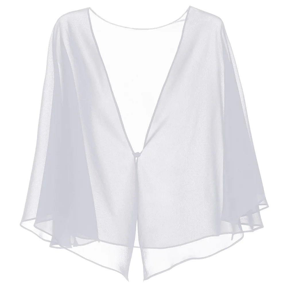 Elegant chiffon cape