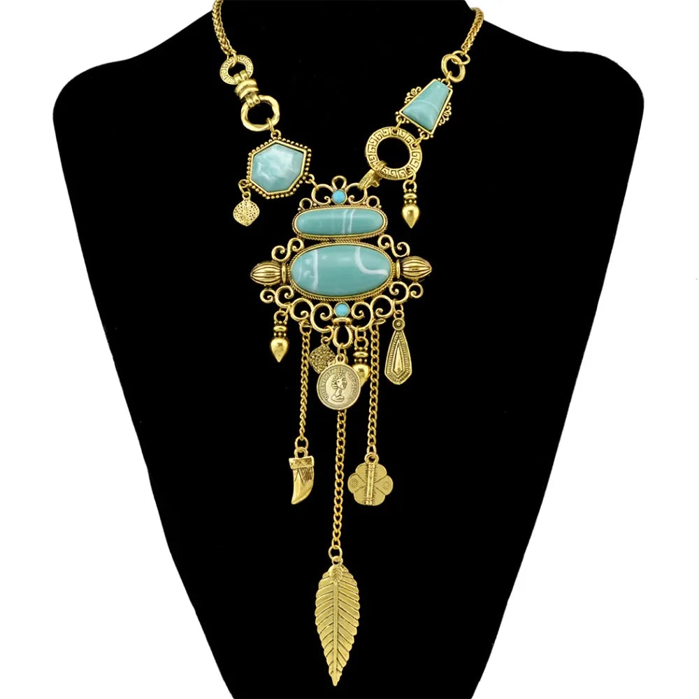 Tassel statement necklace