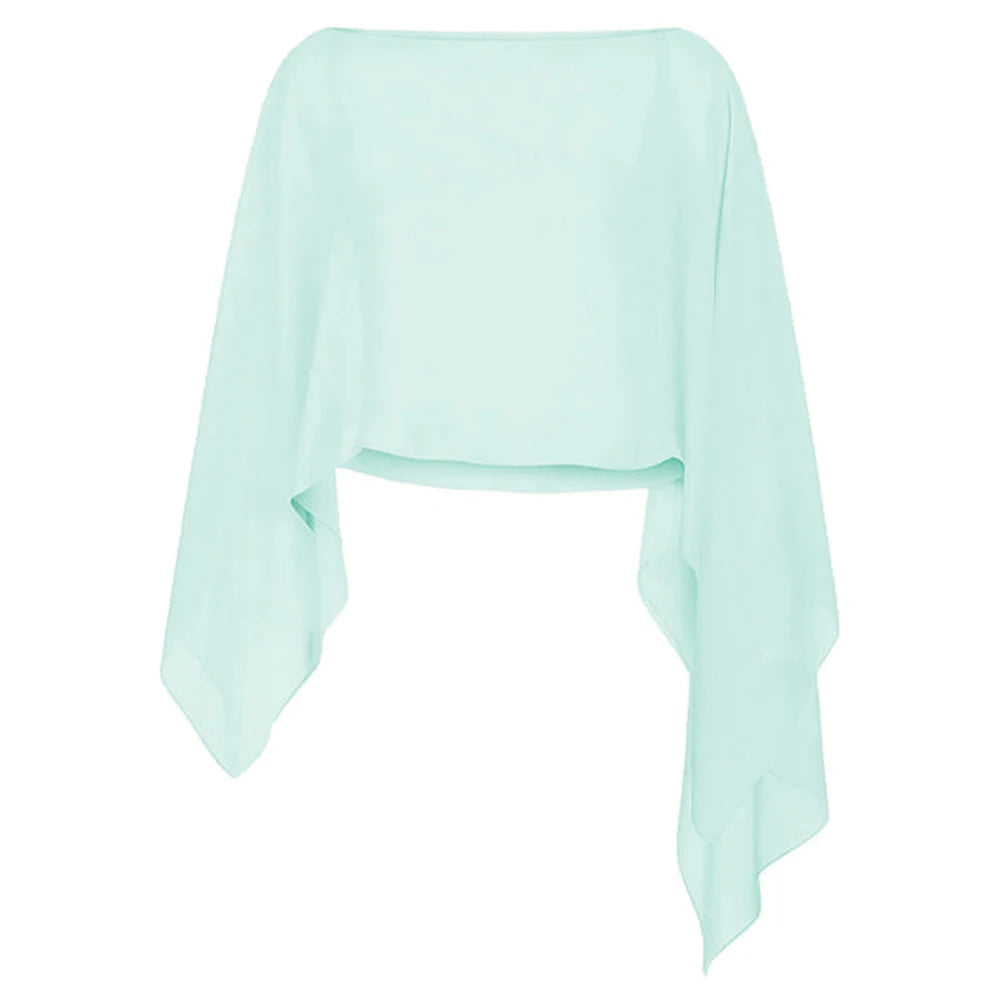 Elegant chiffon cape