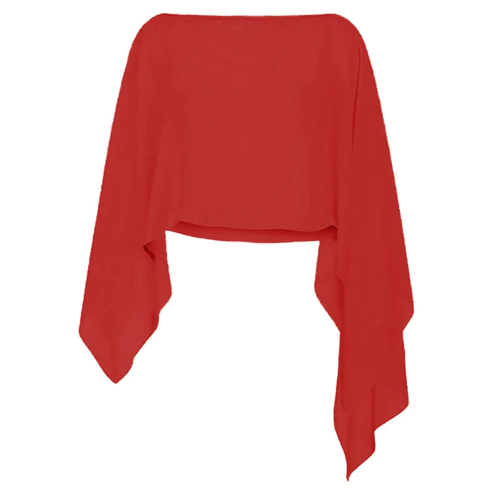 Elegant chiffon cape