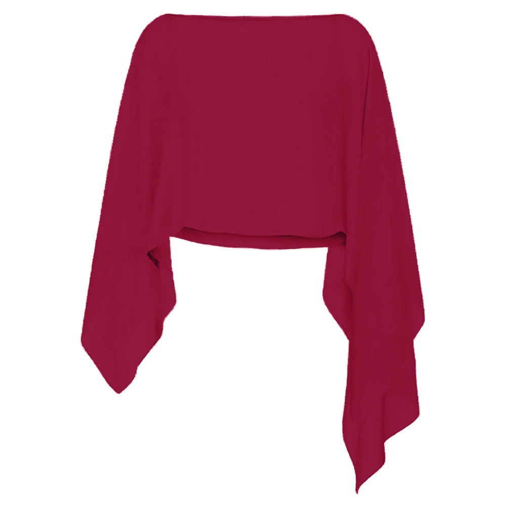 Elegant chiffon cape