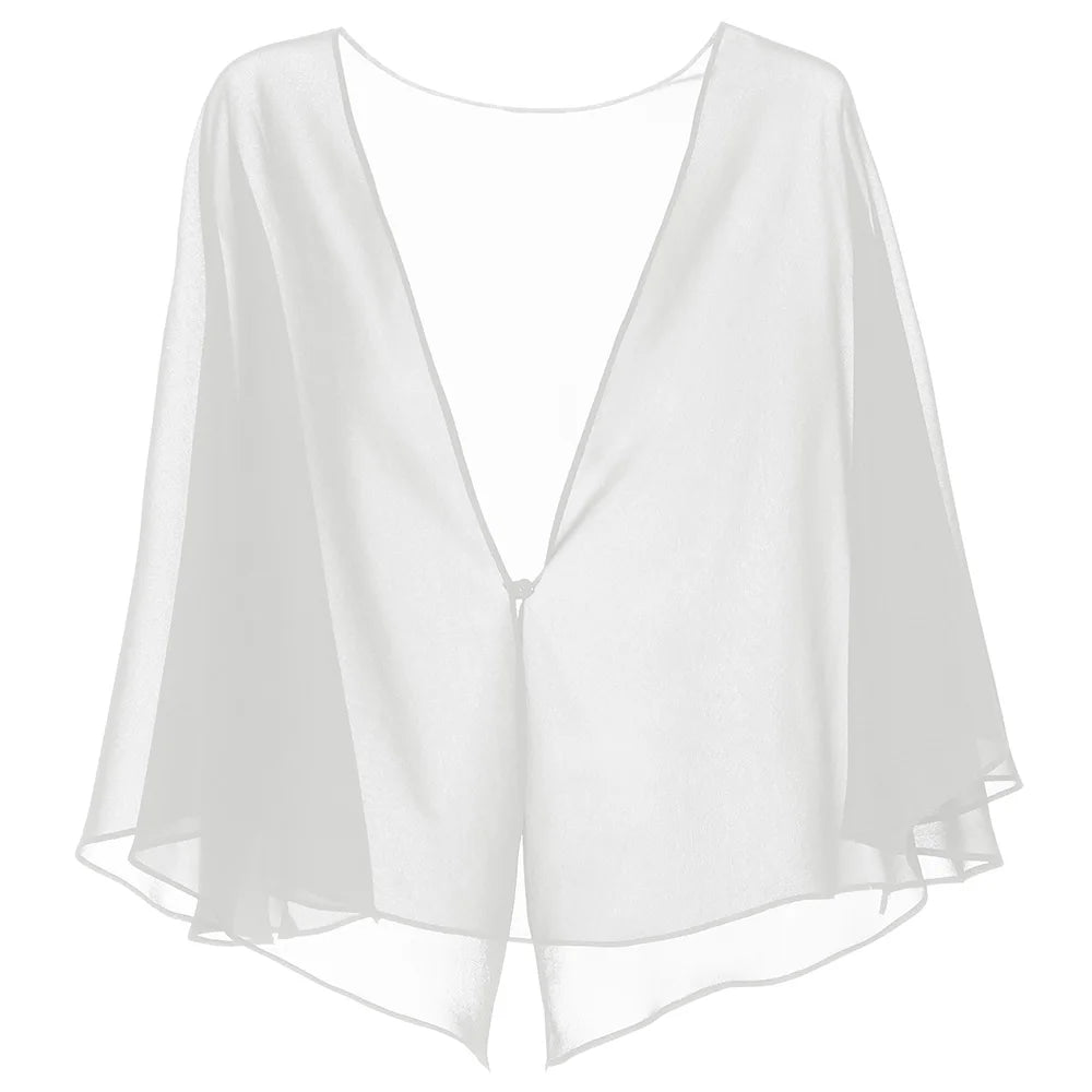 Elegant chiffon cape