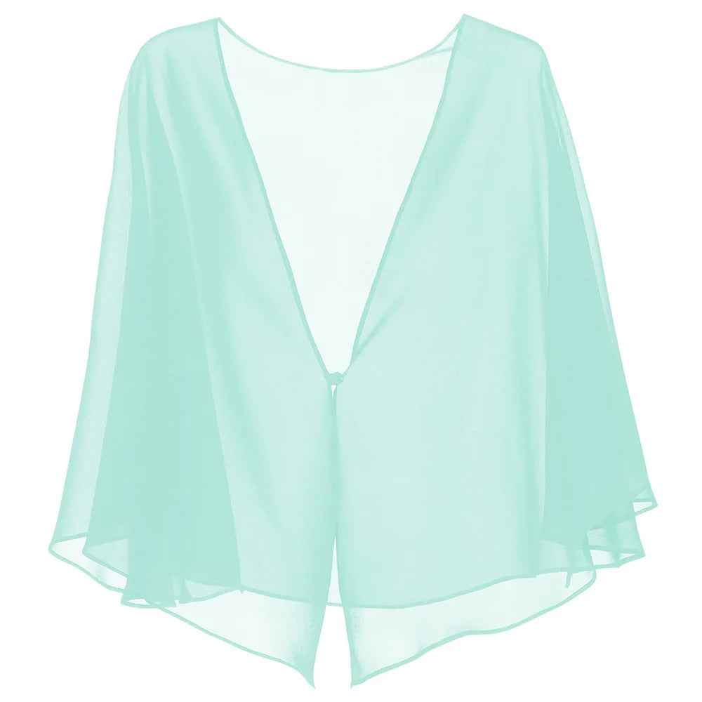 Elegant chiffon cape