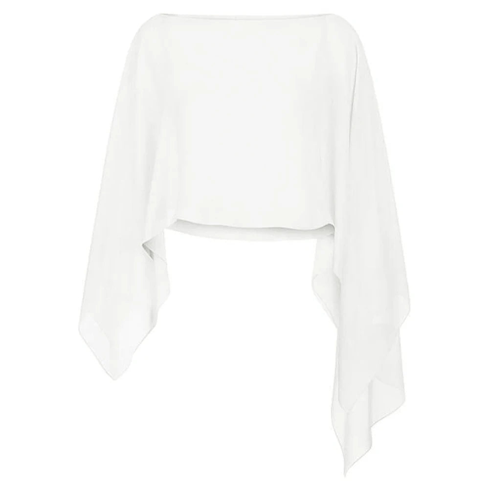 Elegant chiffon cape
