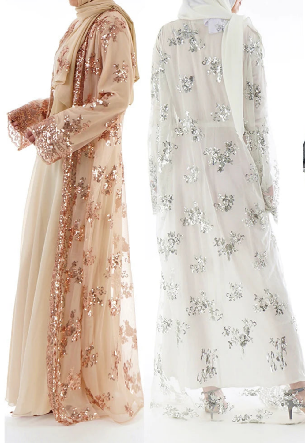 عباية مفتوحة بتفاصيل الترتر