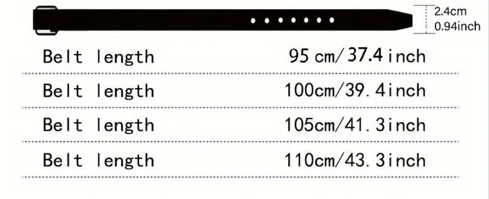 Retro PU leather belt