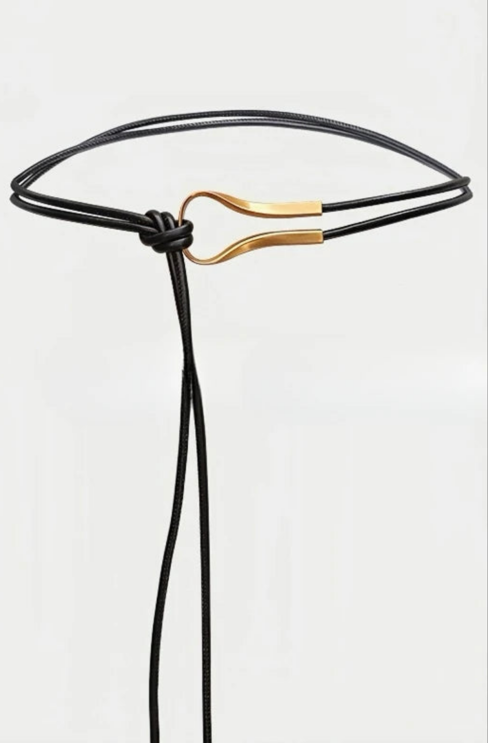 Minimalist thin PU leather belt