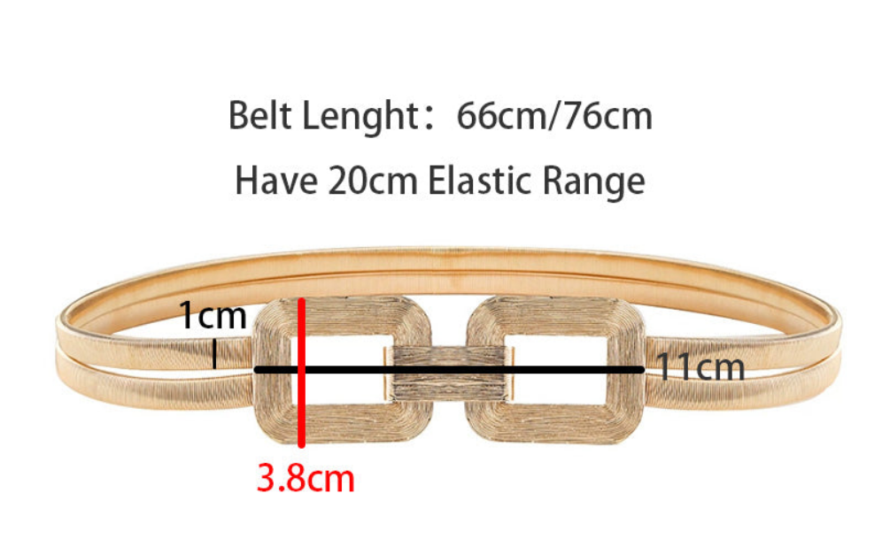 Metallic elastic belt