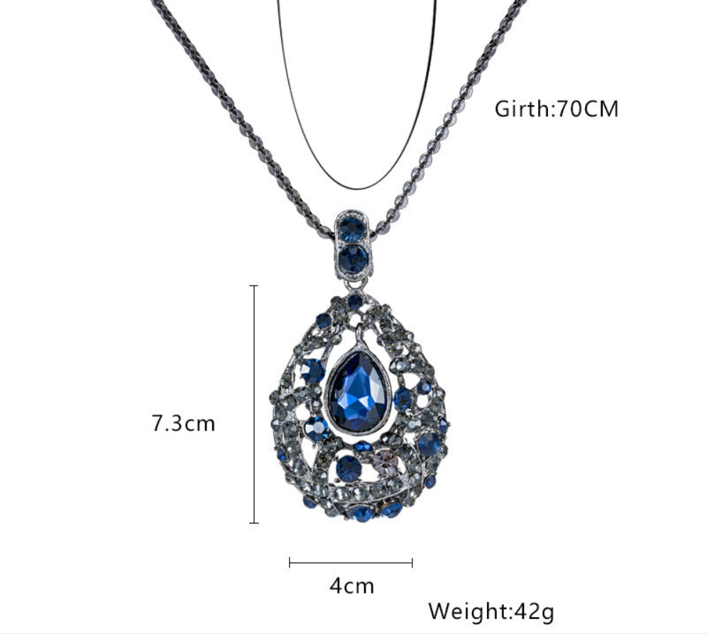 Vintage long pendant necklace