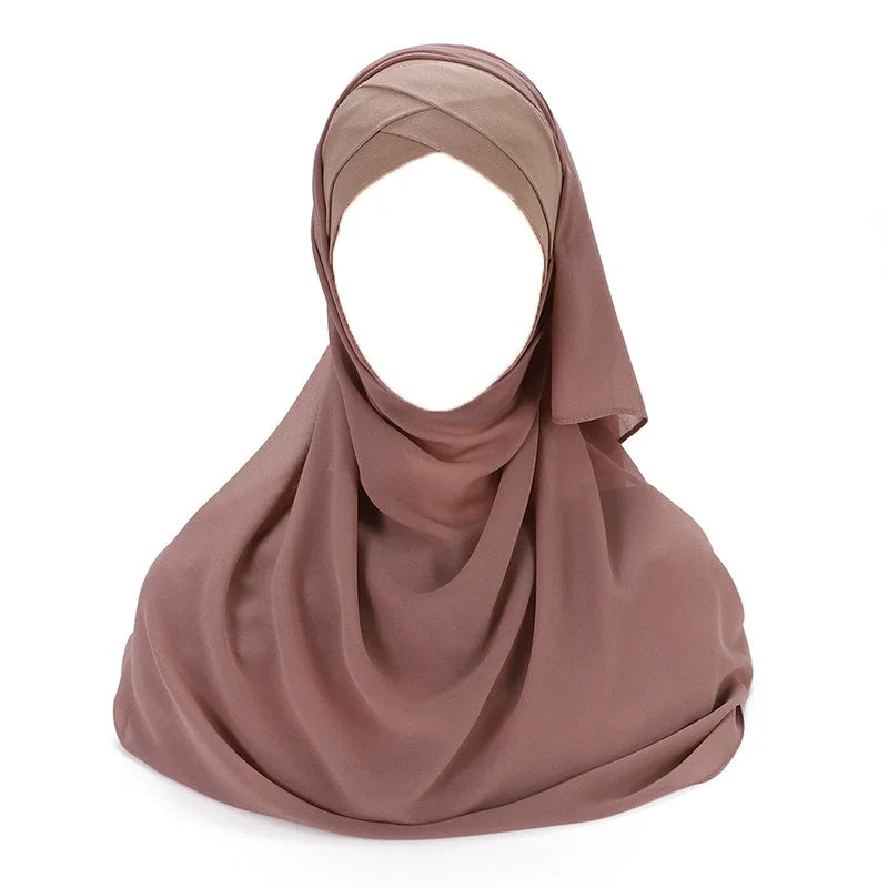 Instant chiffon hijab