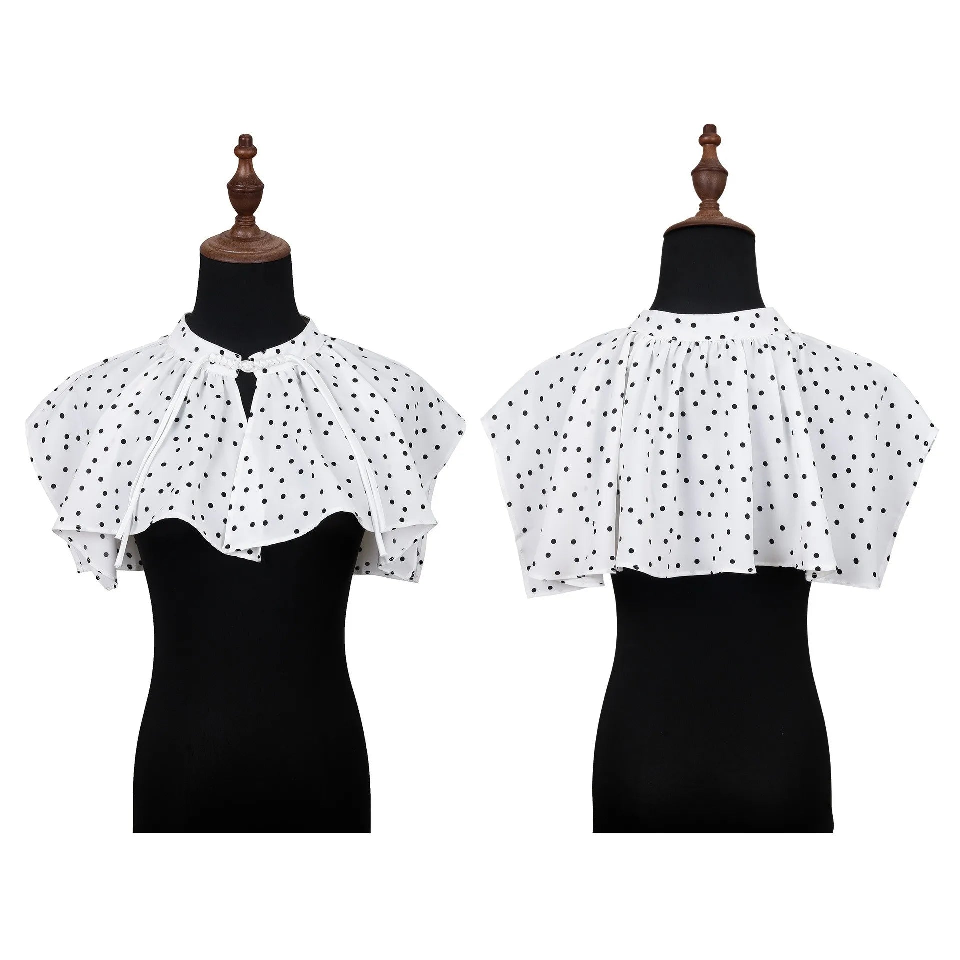 Classic polka dot collar