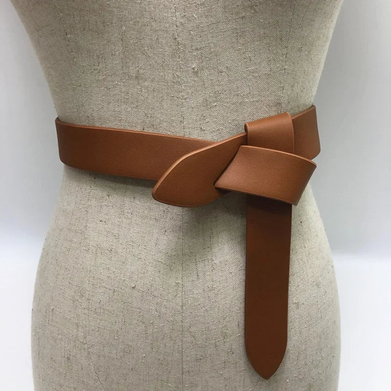 Split leather belt