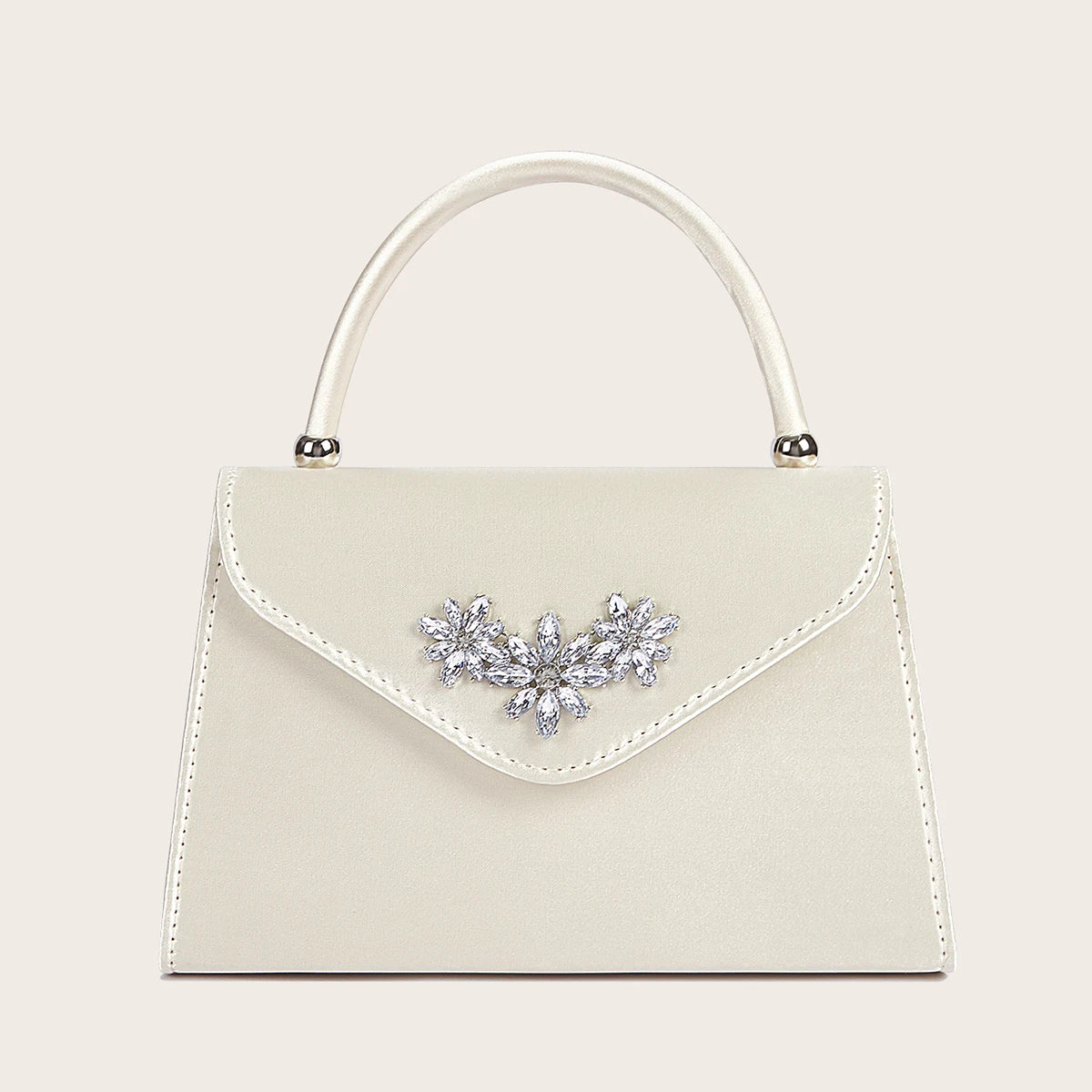 Elegant floral clutch bag