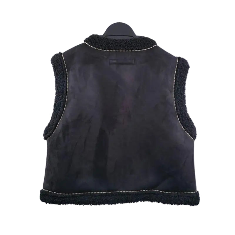 Vintage embroidered floral vest