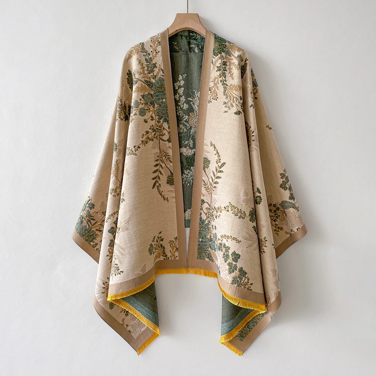 Warm floral shawl