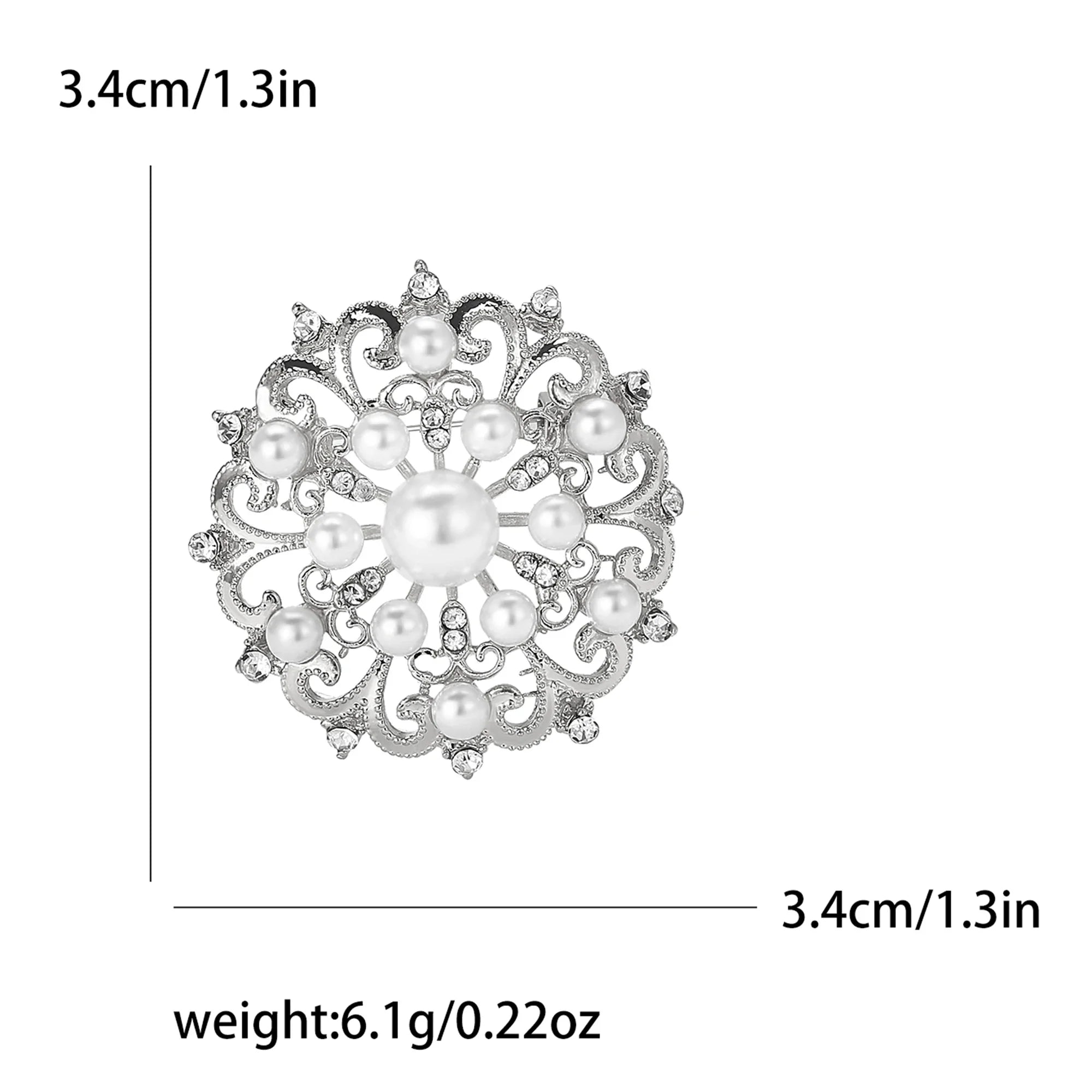 Stylish pearl brooches