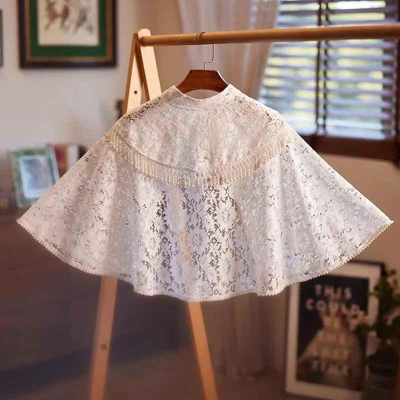 Vintage lace cape