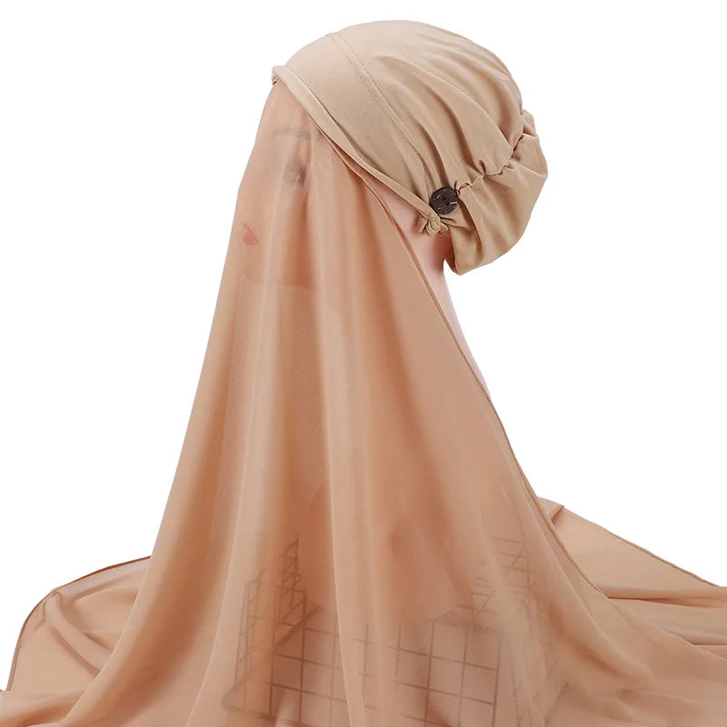 Instant chiffon hijab
