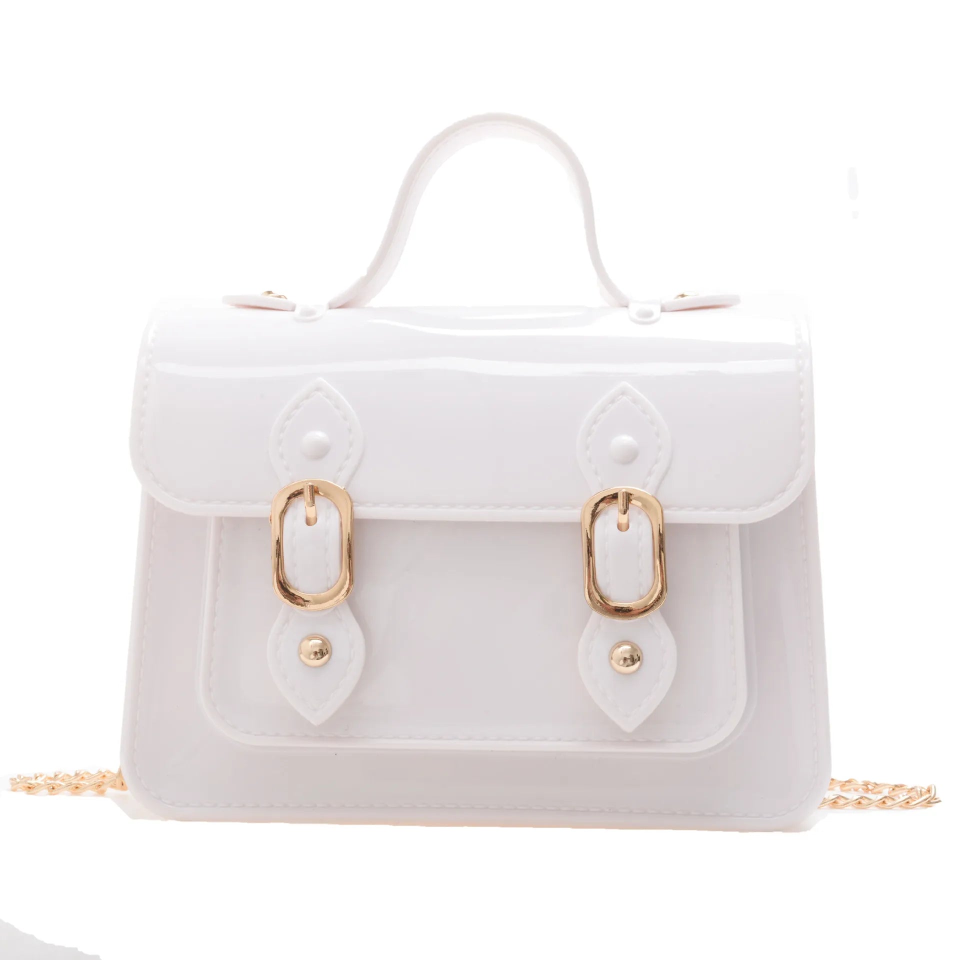 Clear square shoulder bag
