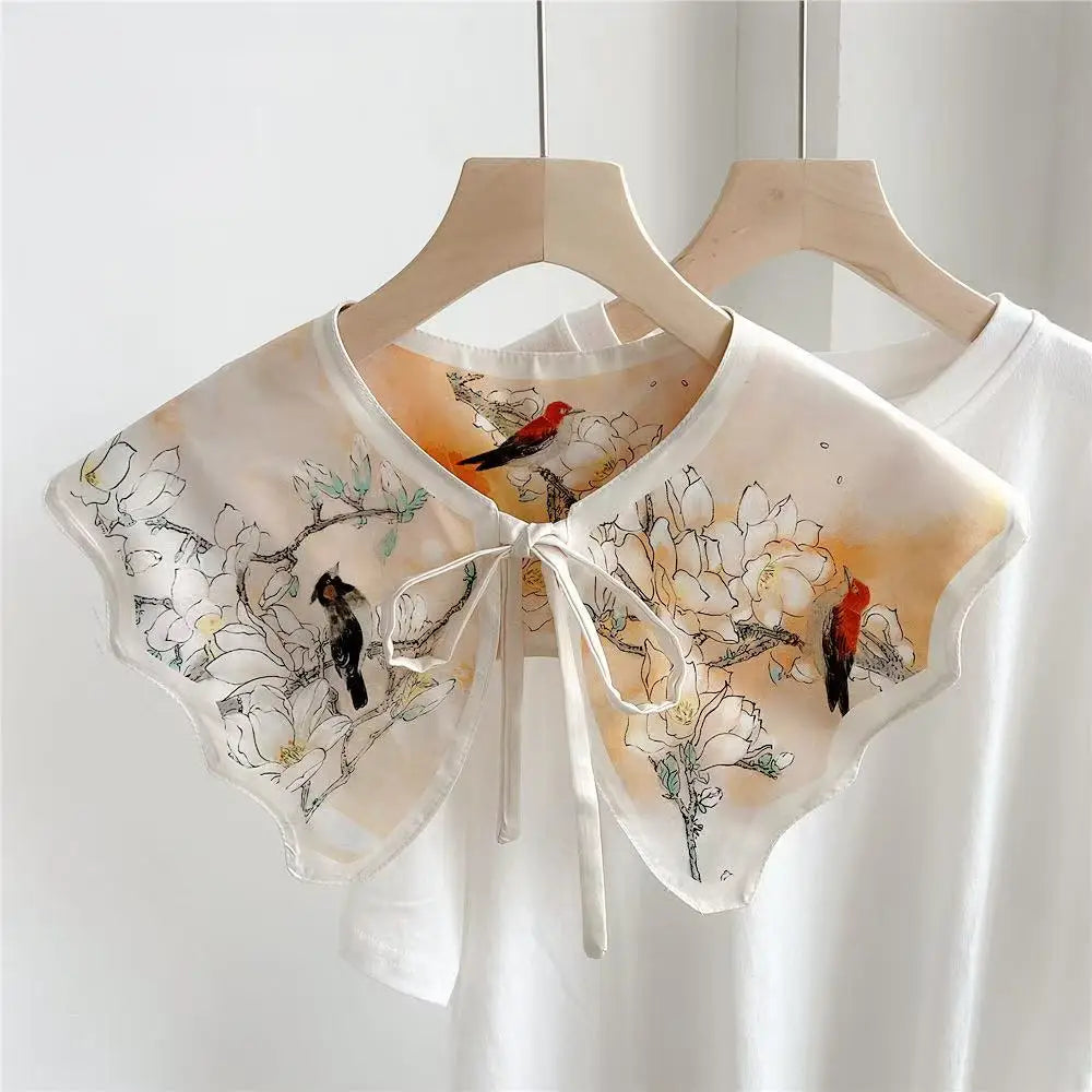 Stylish printed detachable collar