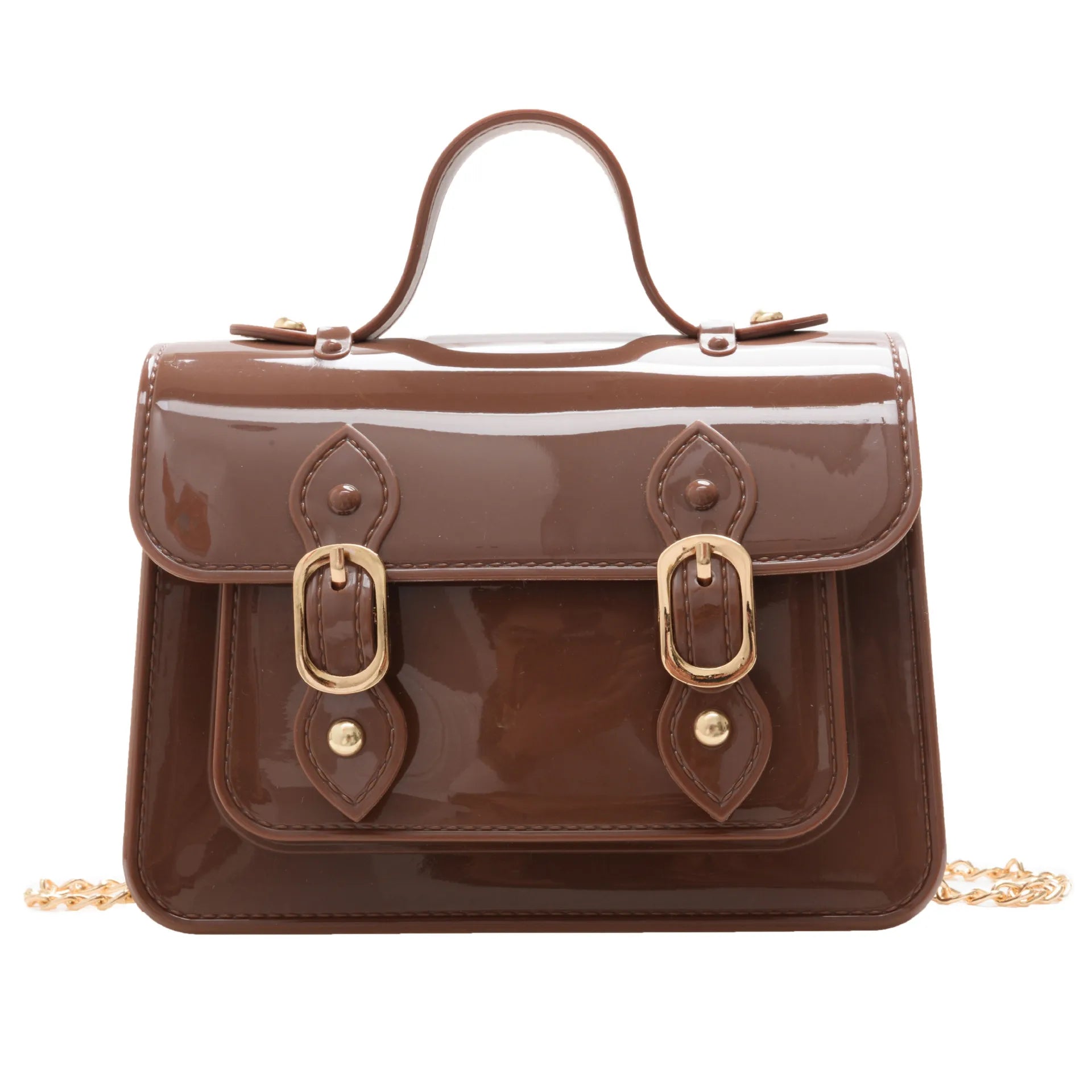 Clear square shoulder bag