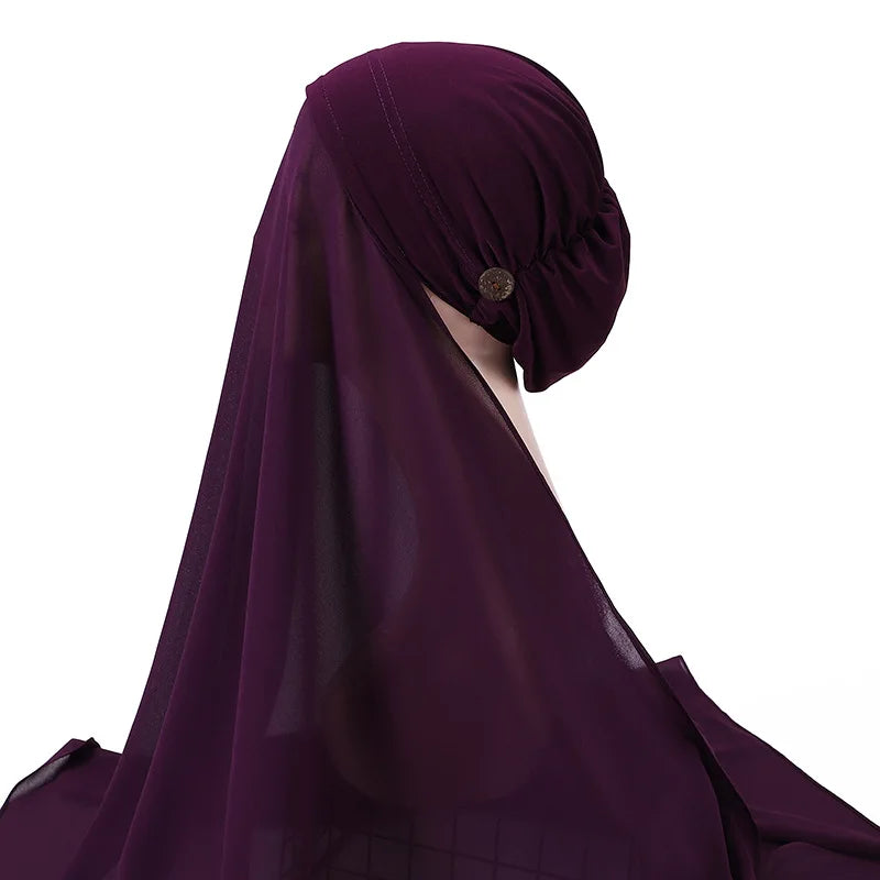 Instant chiffon hijab