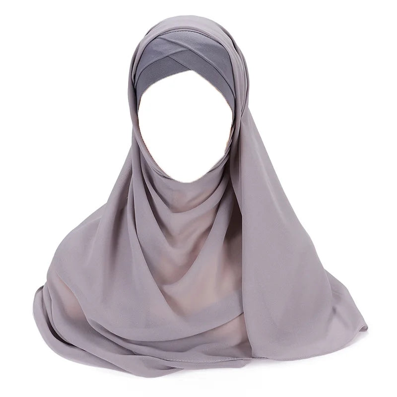 Instant chiffon hijab