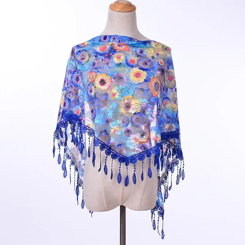 Colorful printed shawl