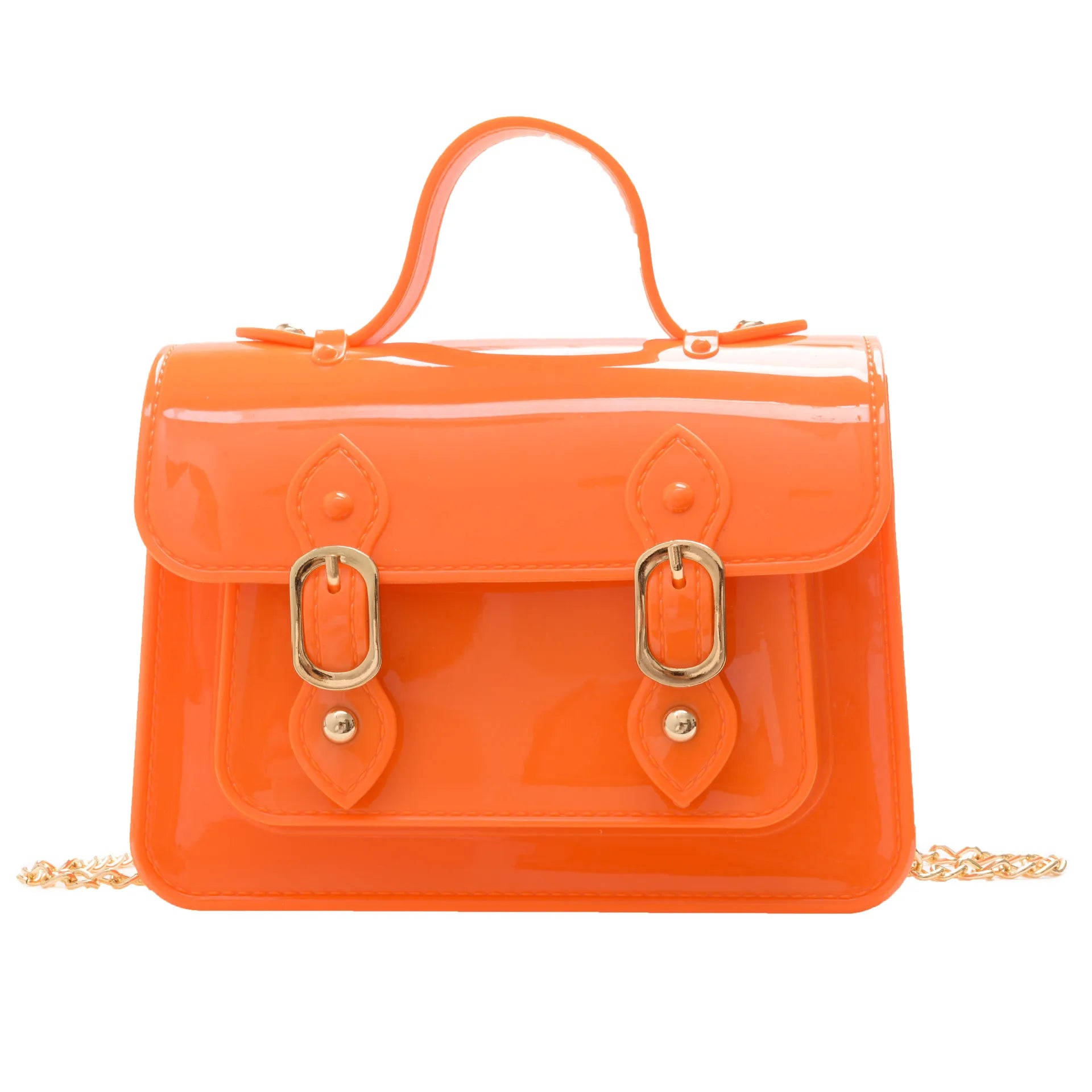 Clear square shoulder bag