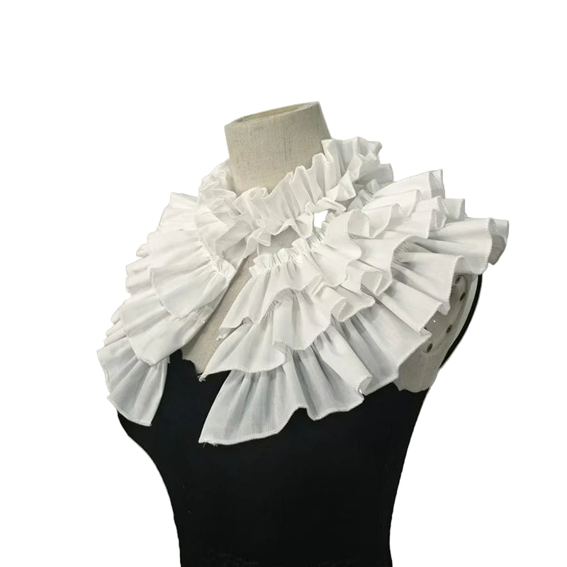 Vintage tiered ruffled detachable collar