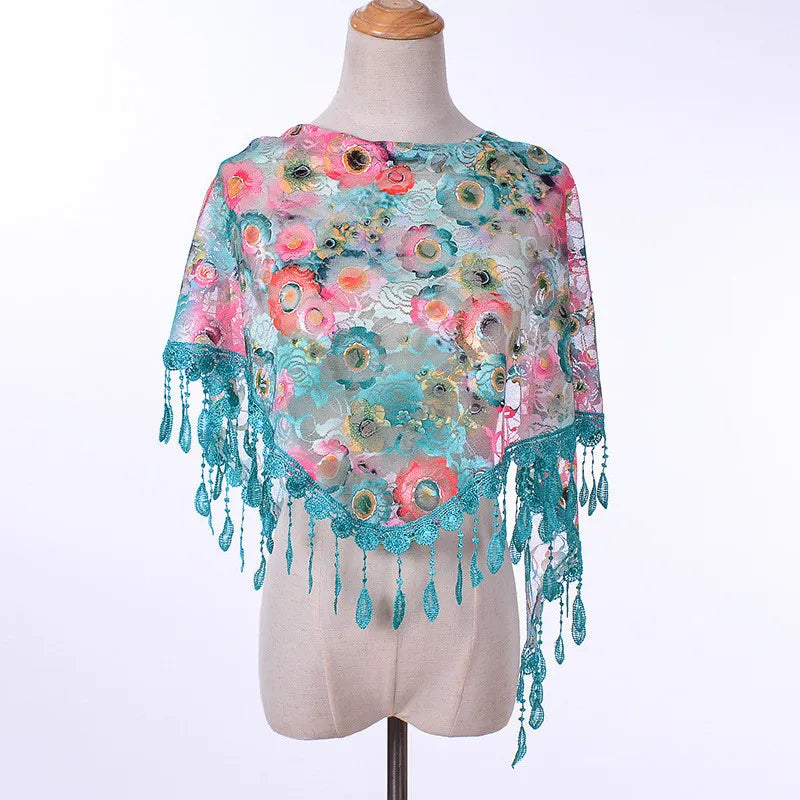 Colorful printed shawl
