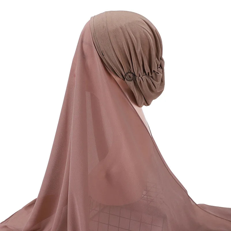 Instant chiffon hijab