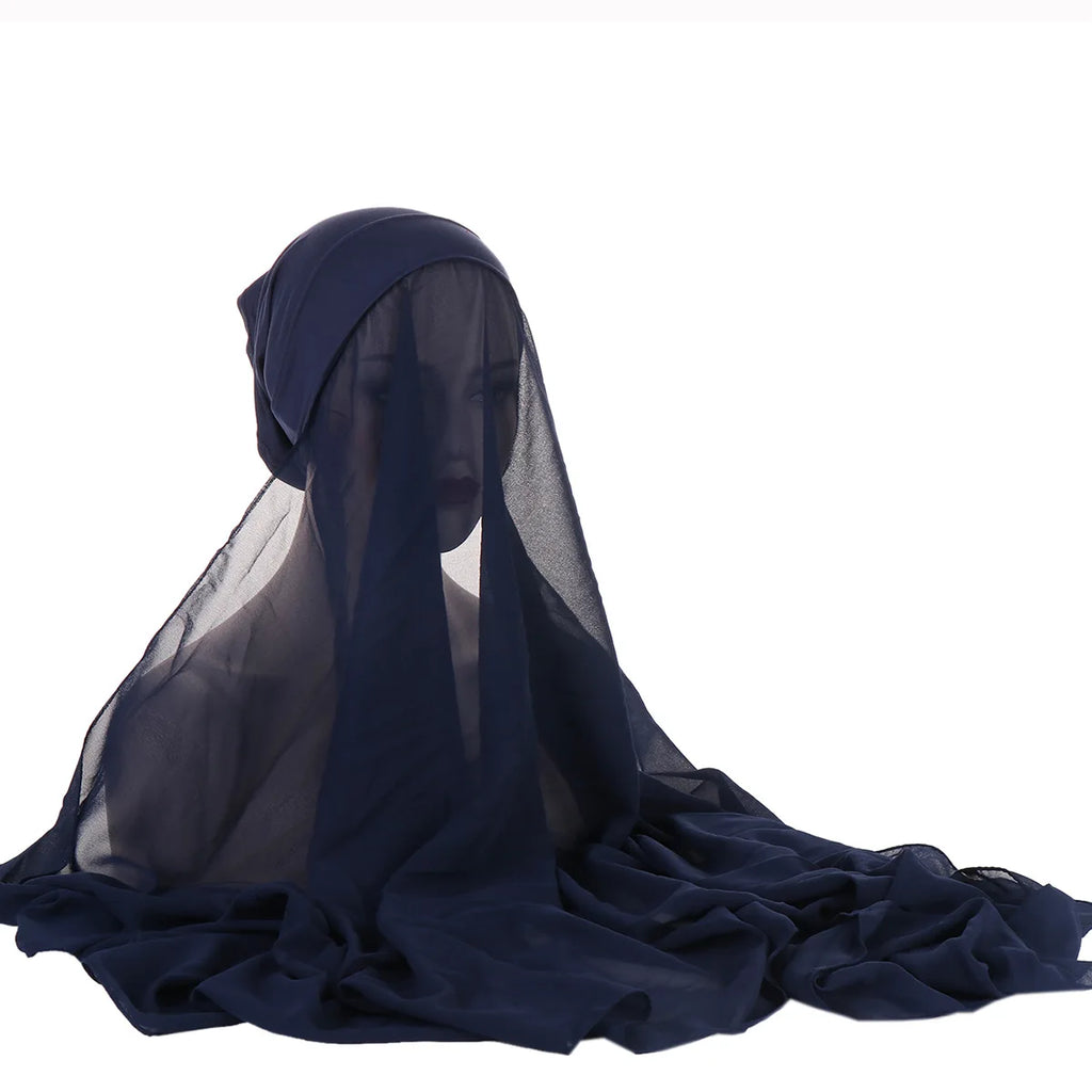 Instant pullover hijab