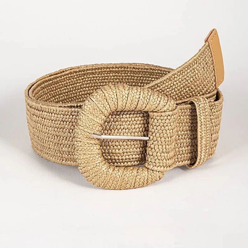 Solid knitted waist belt