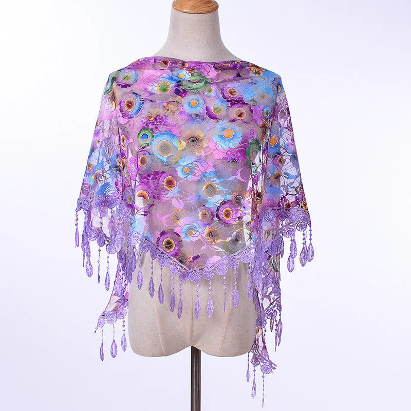 Colorful printed shawl