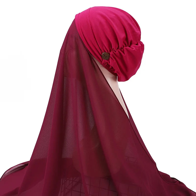 Instant chiffon hijab