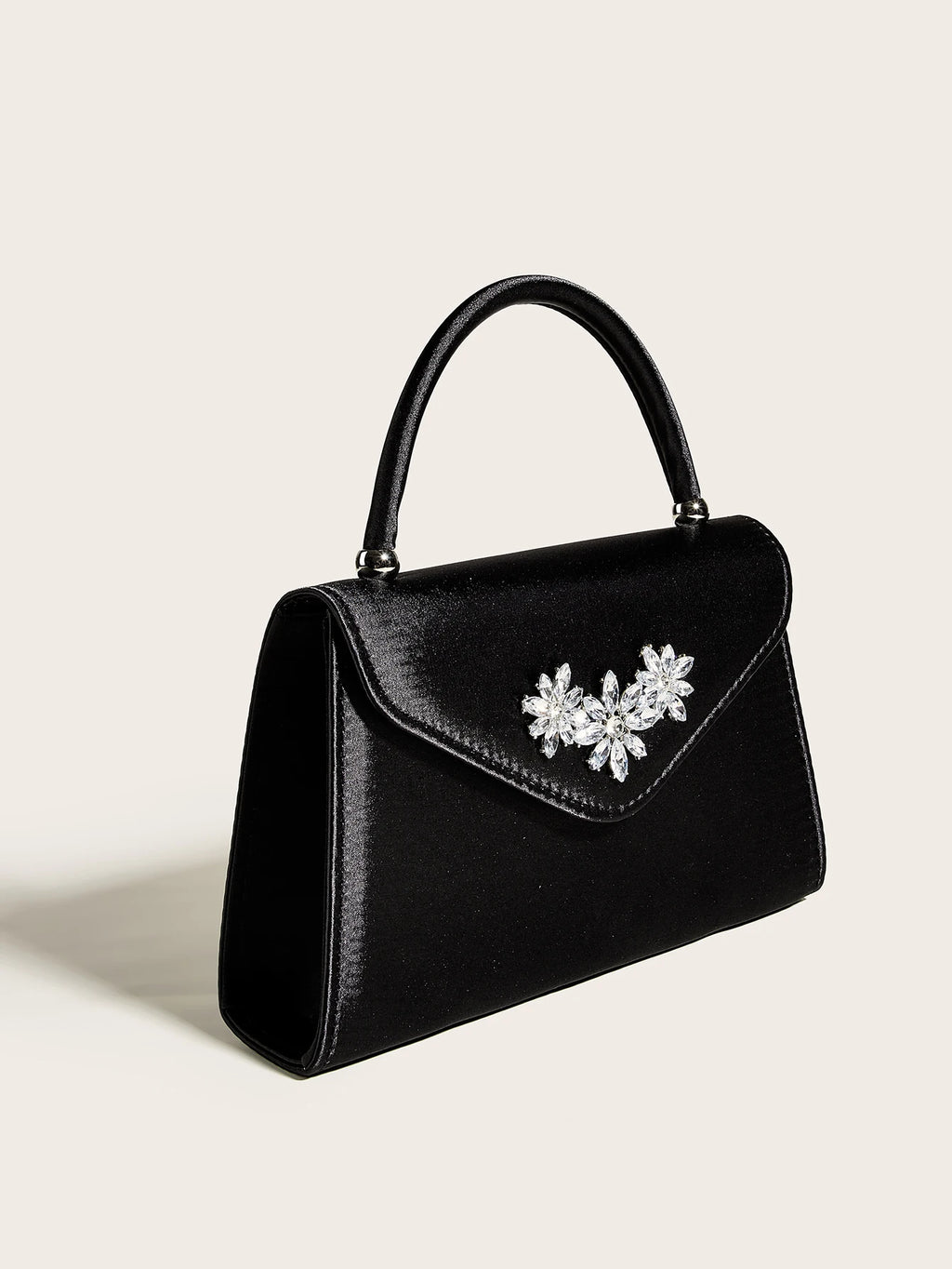 Elegant floral clutch bag