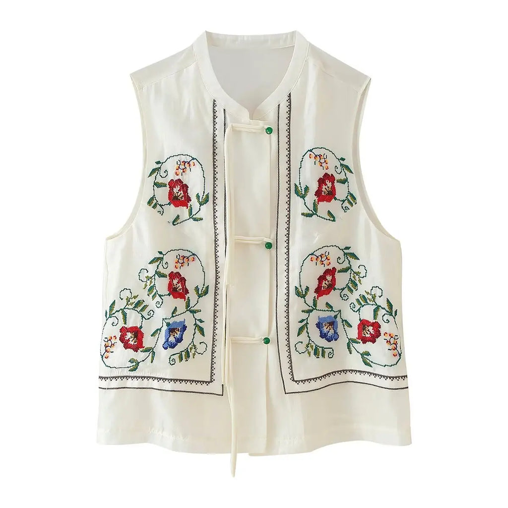 Streetwear print vest