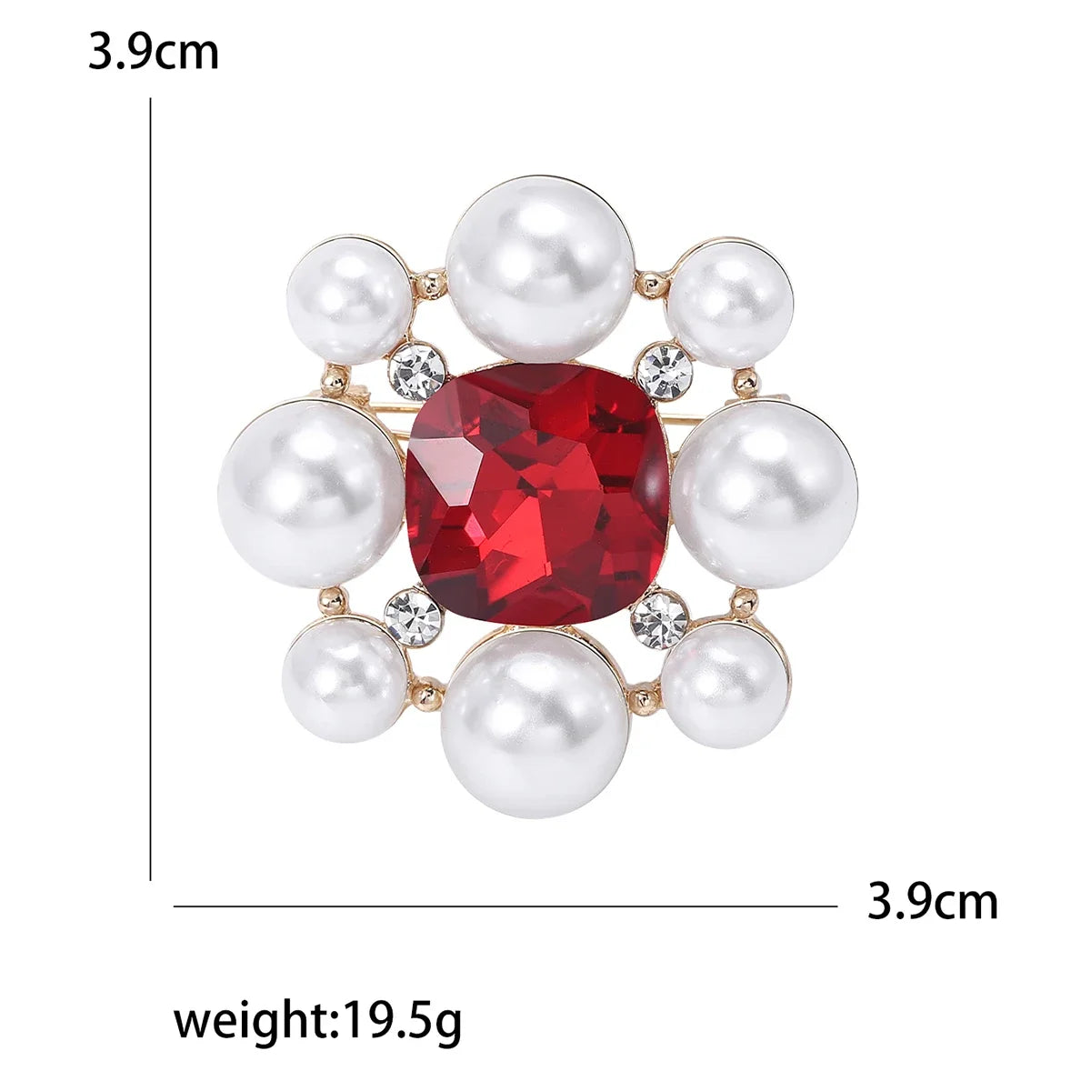 Stylish pearl brooches