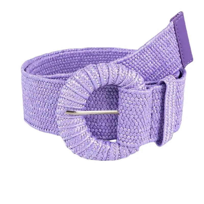 Solid knitted waist belt