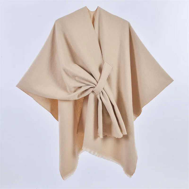 Poncho-style coat