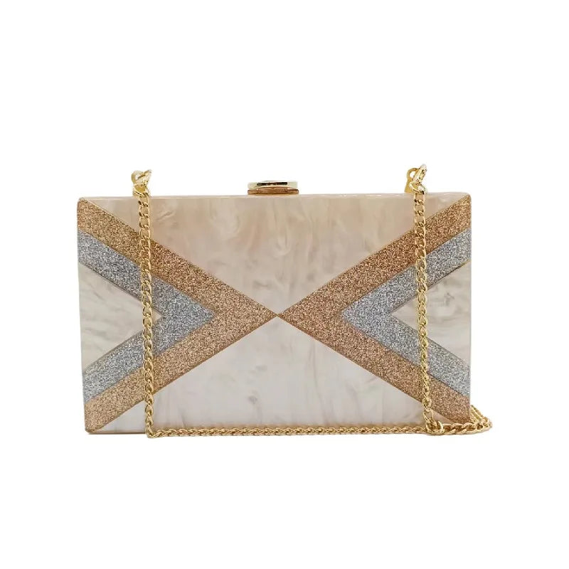 Modern acrylic chain bag