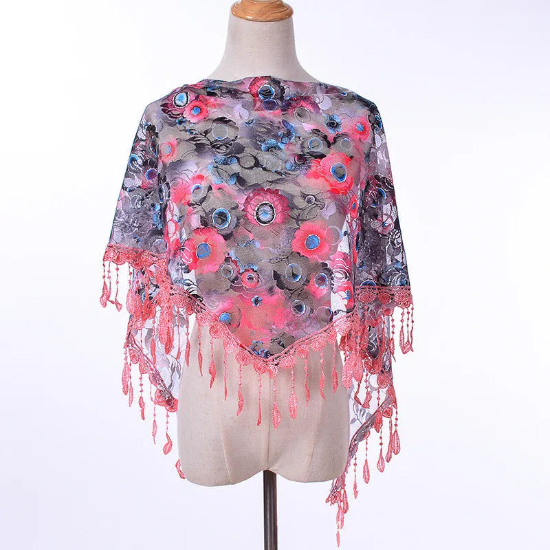 Colorful printed shawl