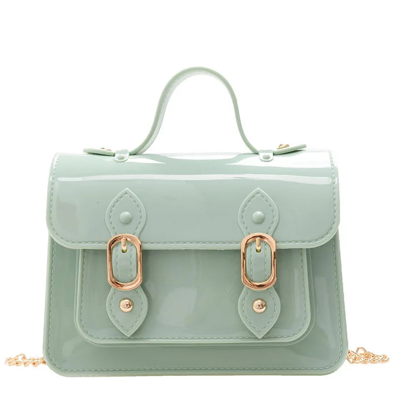Clear square shoulder bag