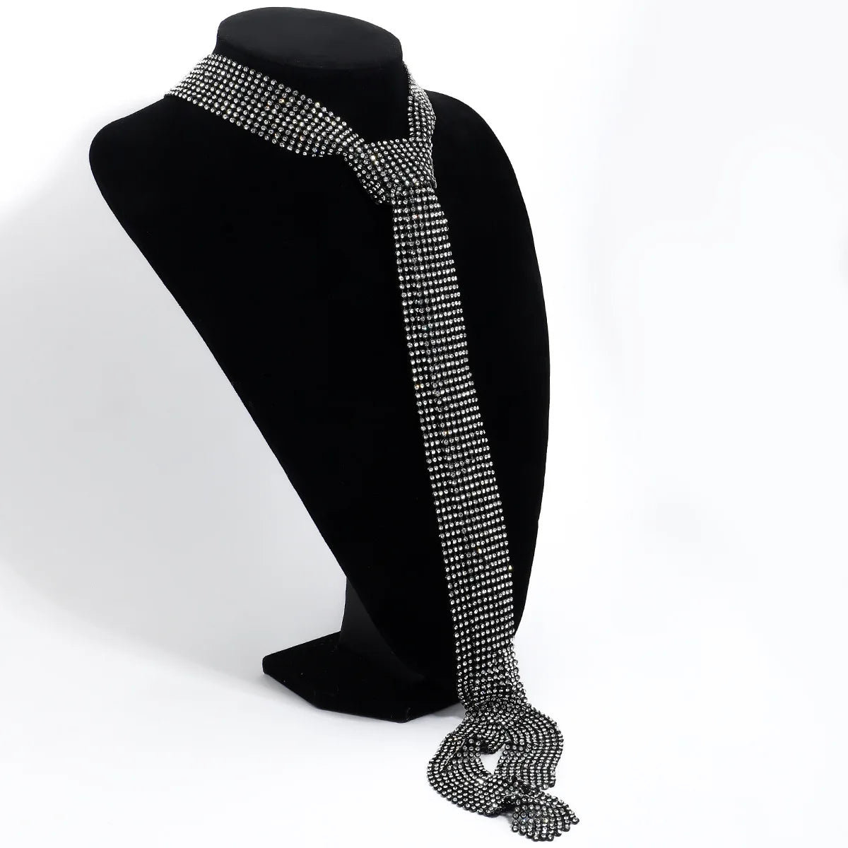 Modern tie necklace