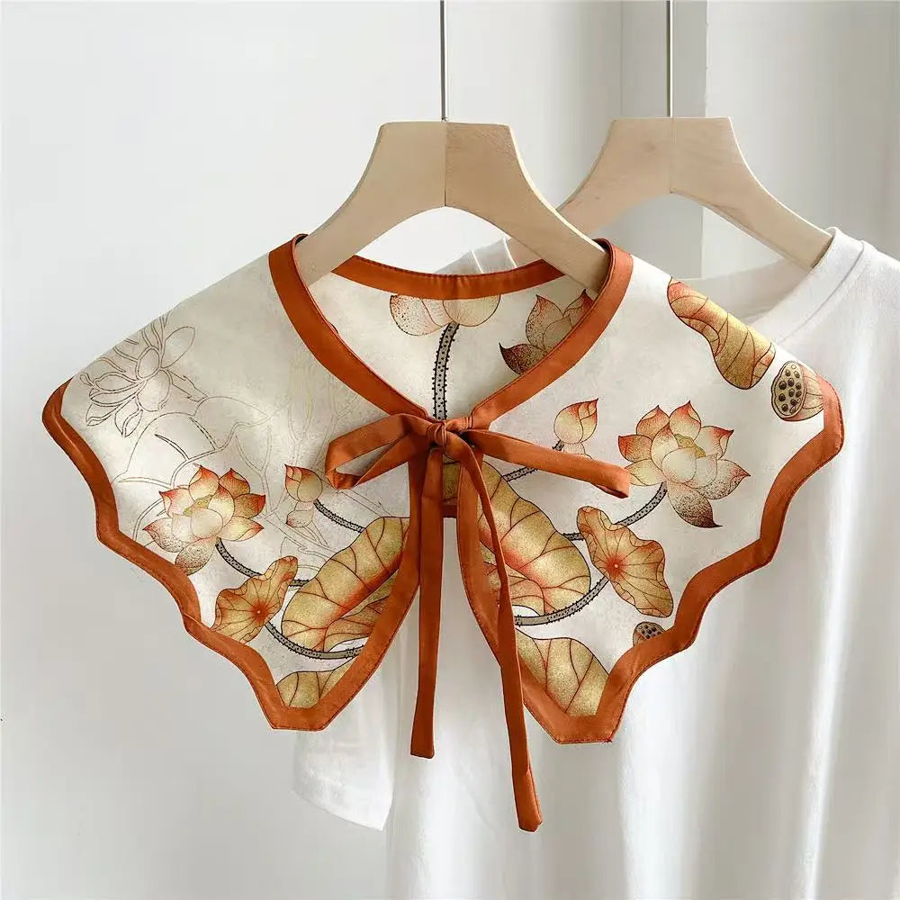 Stylish printed detachable collar