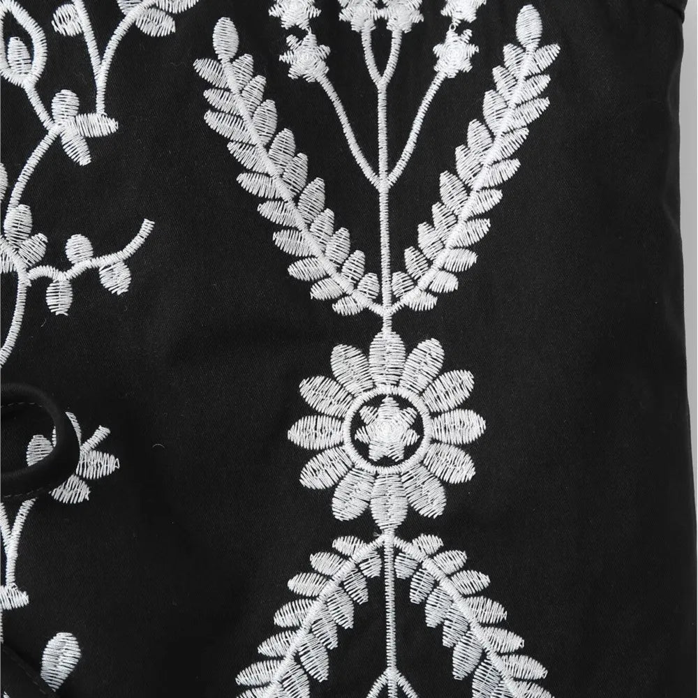 Bohemian embroidered vest